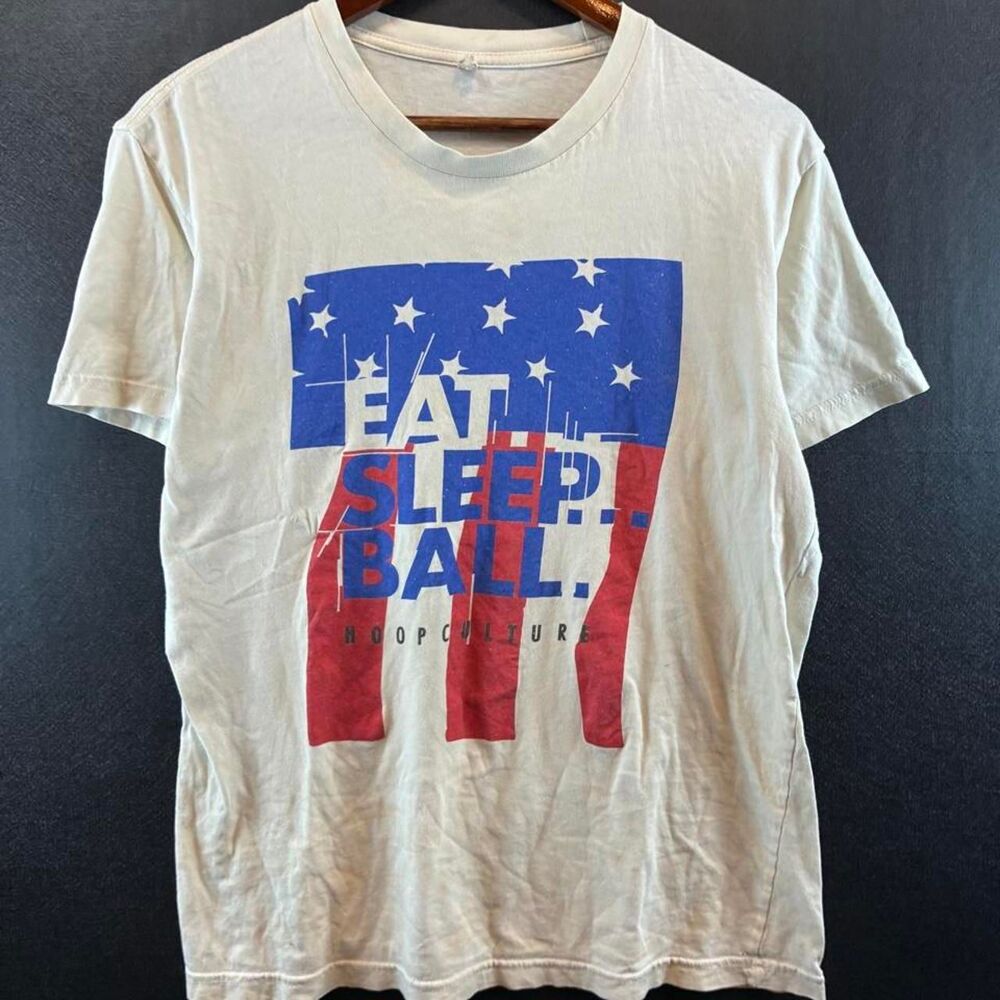 Men's Cream and White T-shirt